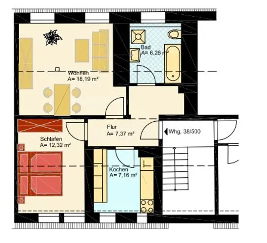 2 Zimmer Wohnung mit 51 m² in Chemnitz – Bild 8