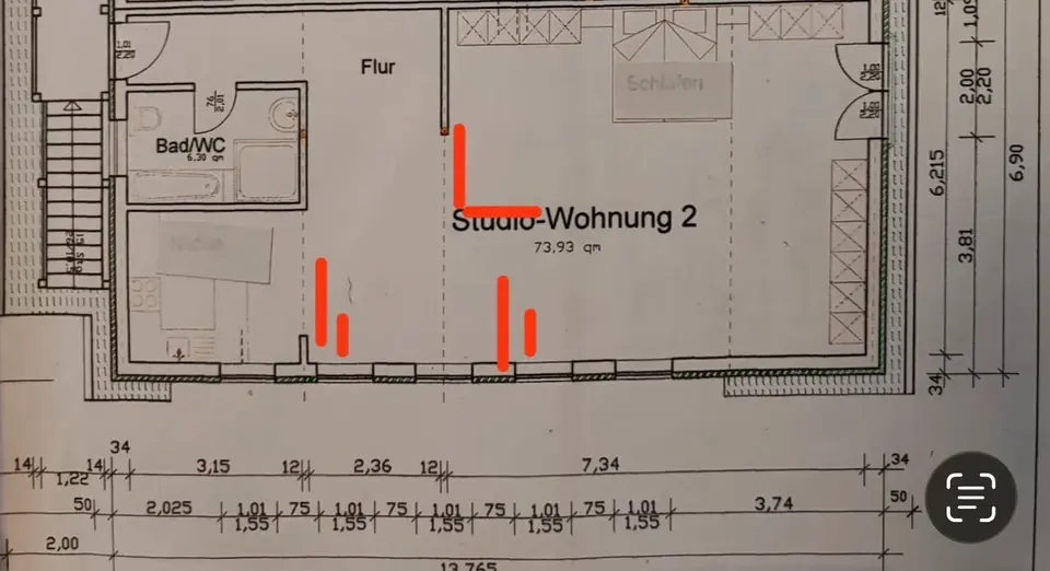 2 Zimmer Wohnung mit 70 m² in Neumünster – Bild 5