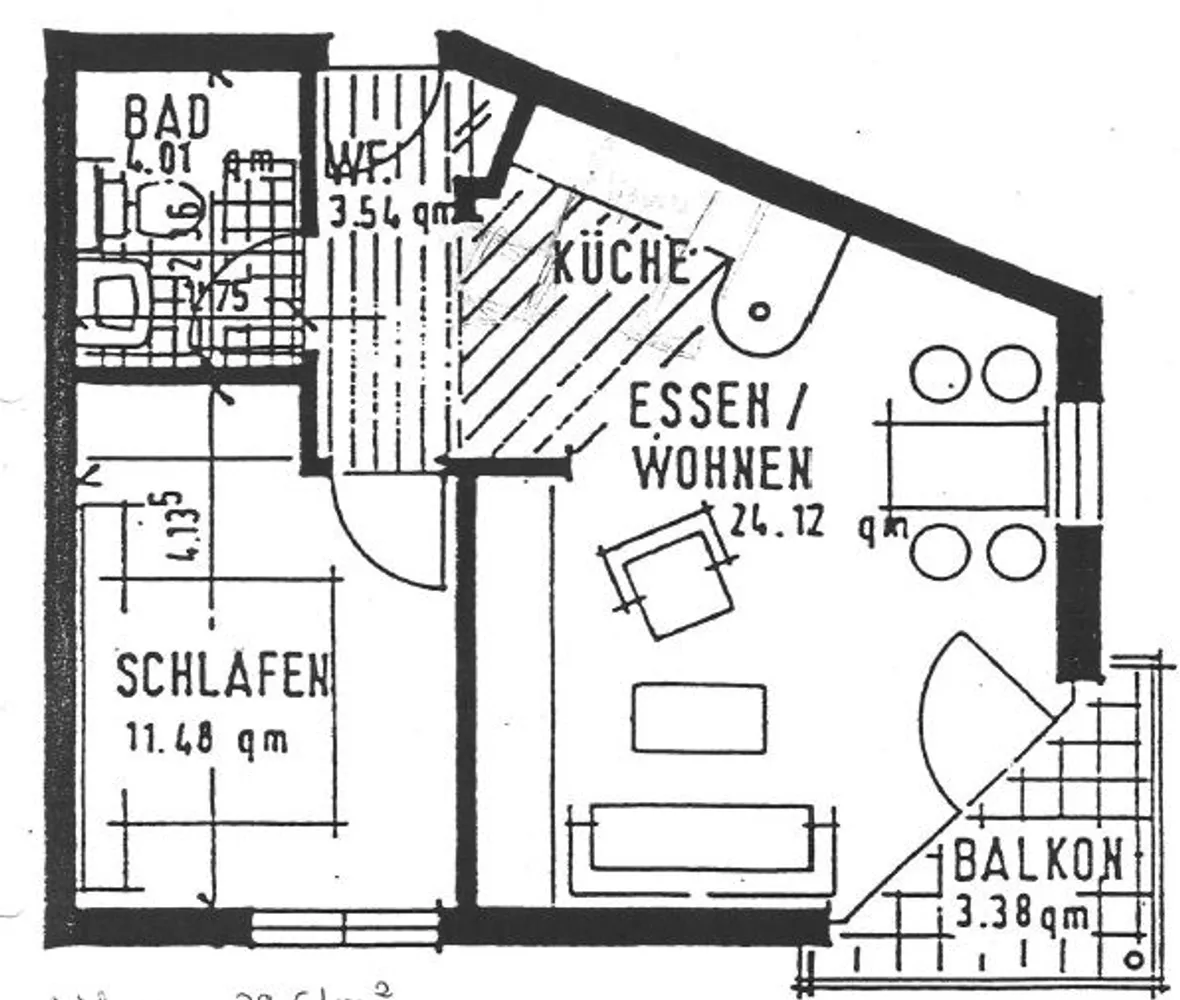 3 Zimmer Wohnung mit 44 m² in Baden-Baden – Bild 3