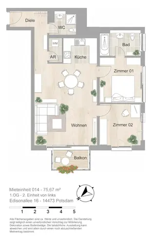 3 Zimmer Wohnung mit 76 m² in Potsdam – Bild 11