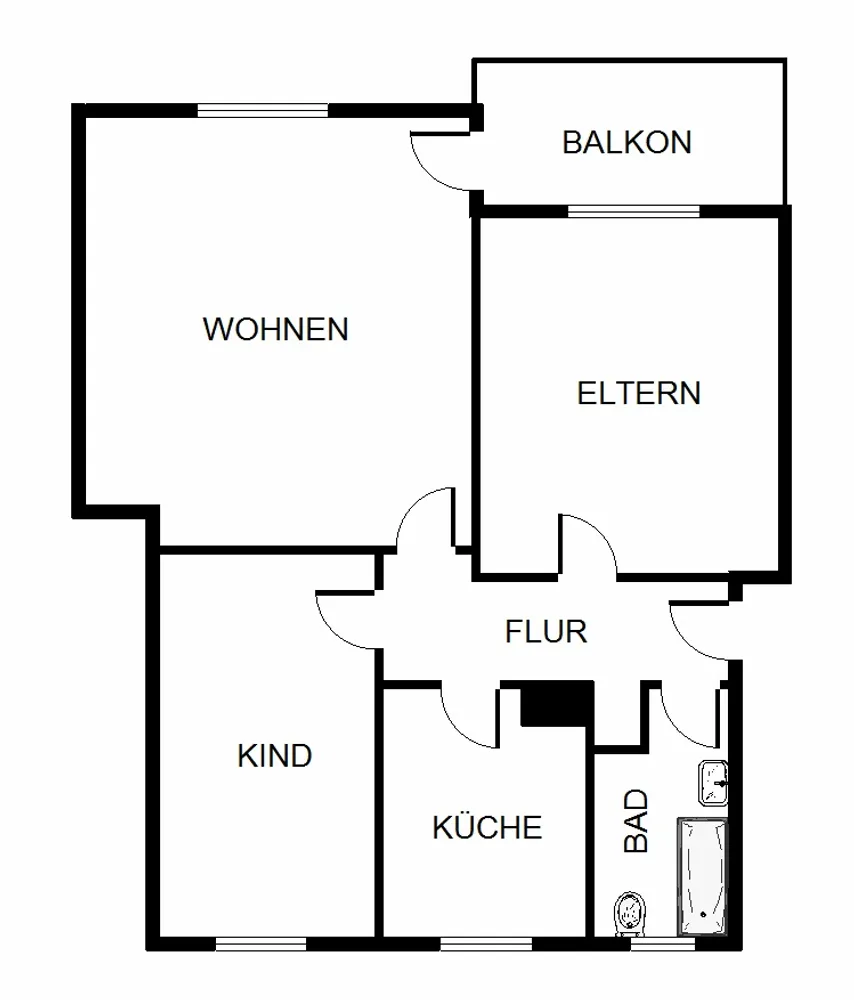 5 Zimmer Wohnung mit 65 m² in Passau – Bild 6