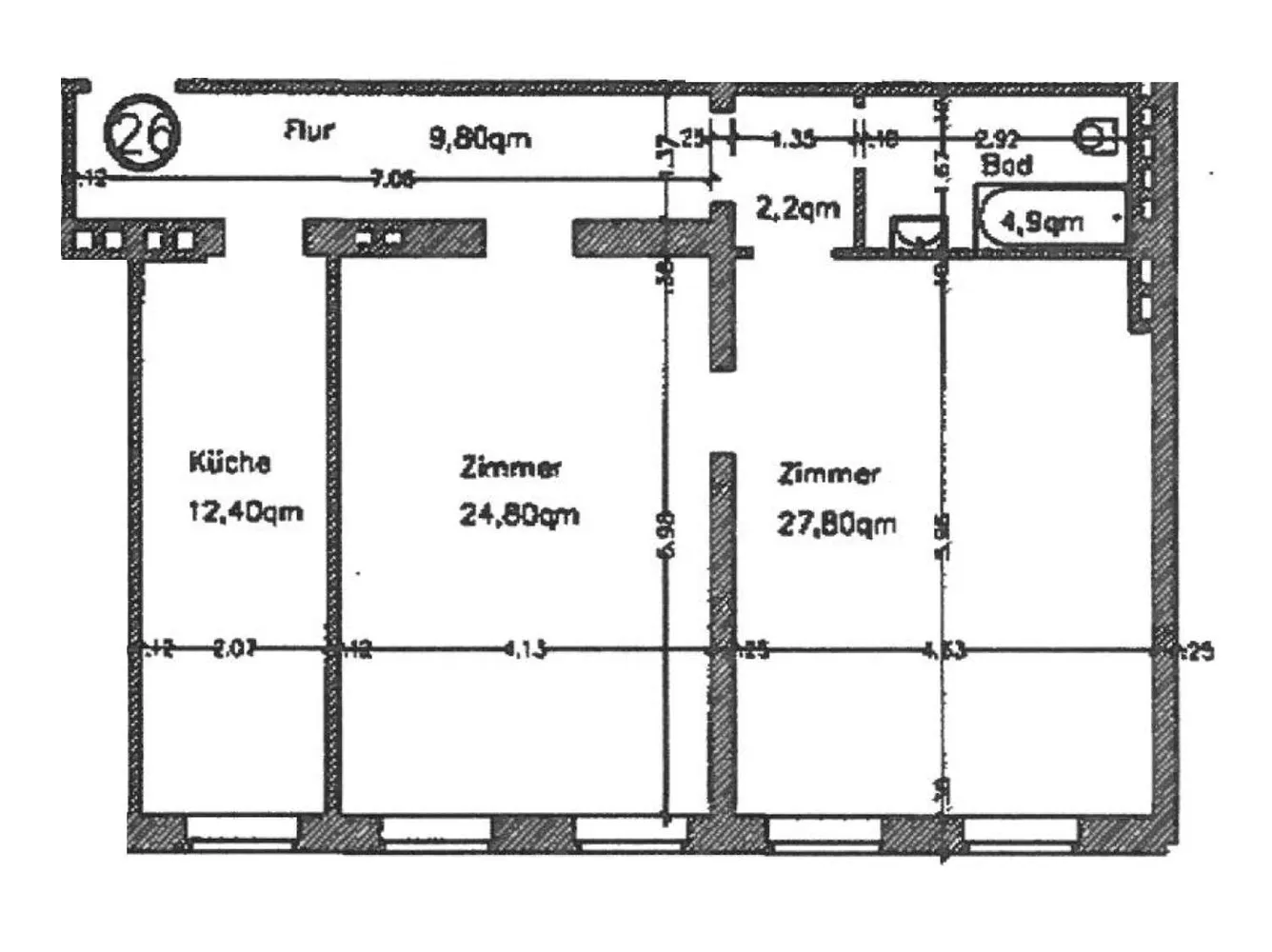 2 Zimmer Wohnung mit 82 m² in Kassel – Bild 11