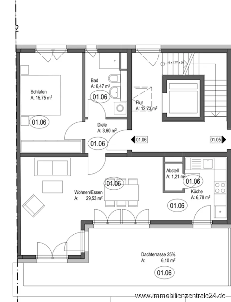 2 Zimmer Wohnung mit 70 m² in Darmstadt – Bild 8
