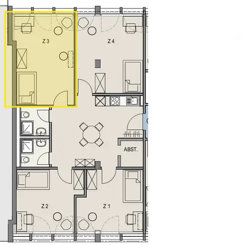 1 Zimmer Wohnung mit 26 m² in Freiburg im Breisgau – Bild 5