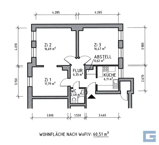 3 Zimmer Wohnung mit 61 m² in Kiel – Bild 8