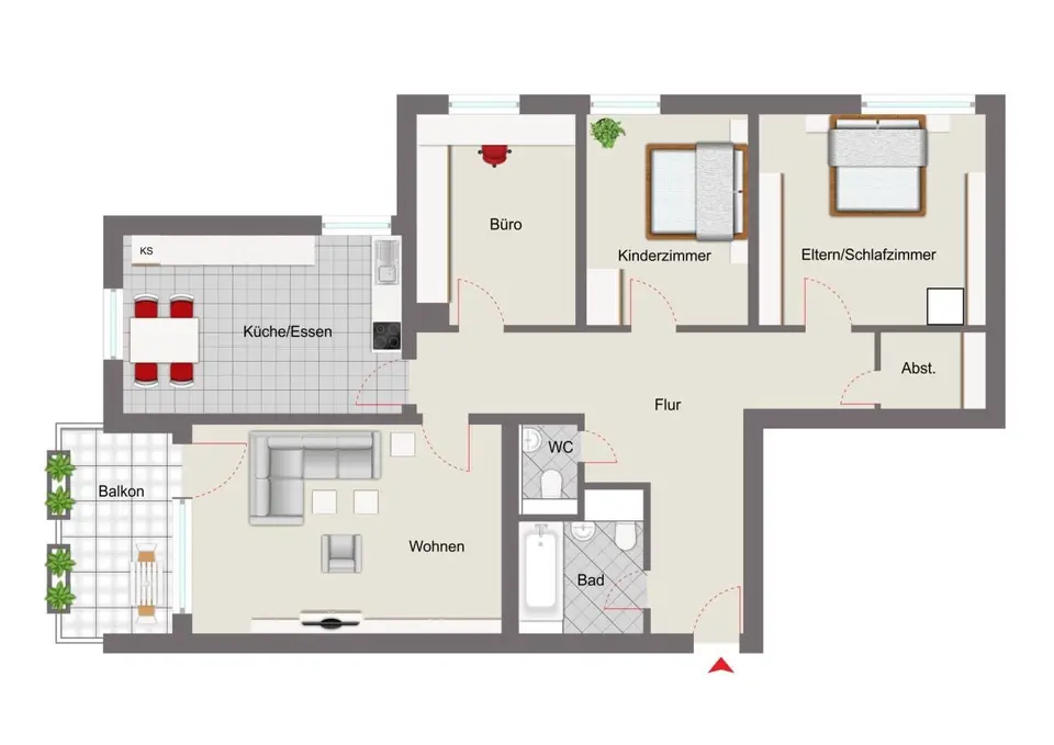 4 Zimmer Wohnung mit 100 m² in Würzburg – Bild 10