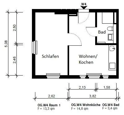 2 Zimmer Wohnung mit 31 m² in Weimar – Bild 10