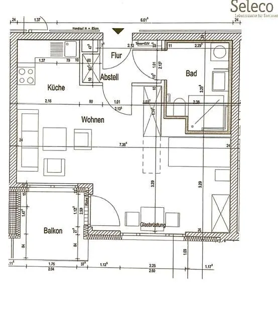 2 Zimmer Wohnung mit 39 m² in Aschaffenburg – Bild 9