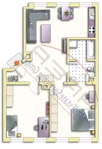 3 Zimmer Wohnung mit 72 m² in Leipzig – Bild 1
