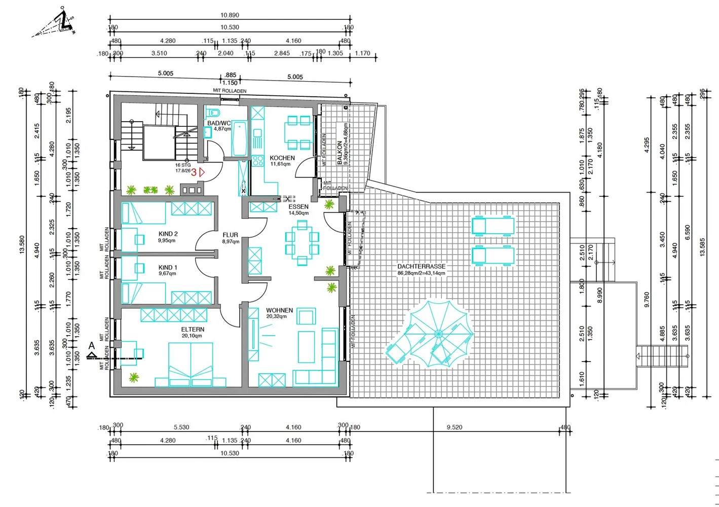 4 Zimmer Wohnung mit 145 m² in Paderborn – Bild 1