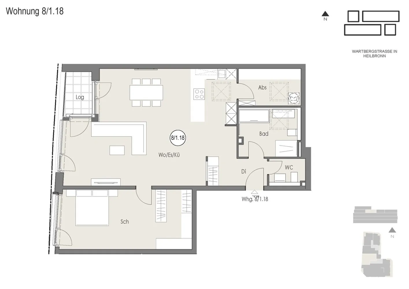 2 Zimmer Wohnung mit 101 m² in Heilbronn – Bild 7
