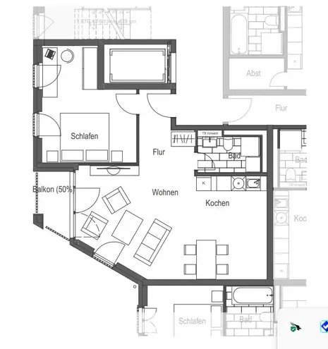 2 Zimmer Wohnung mit 60 m² in Dresden – Bild 6