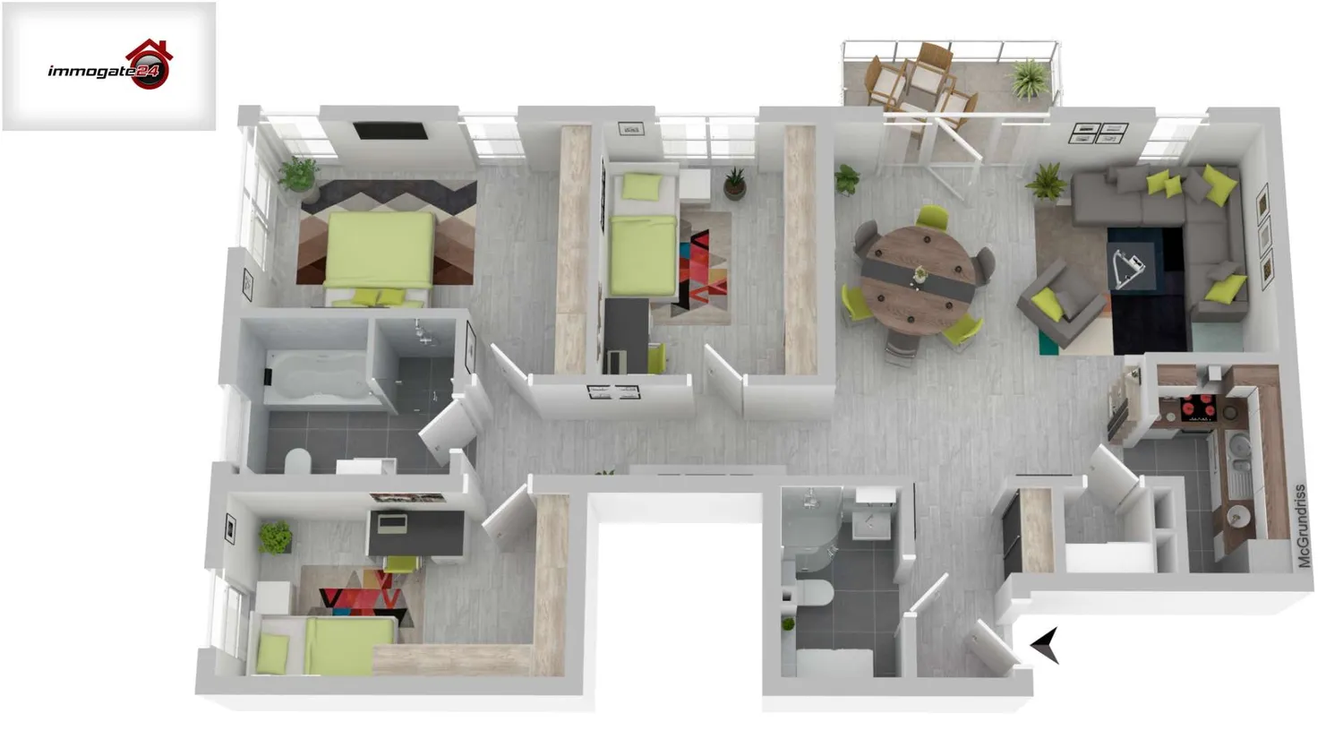 4 Zimmer Wohnung mit 100 m² in Offenbach am Main – Bild 9