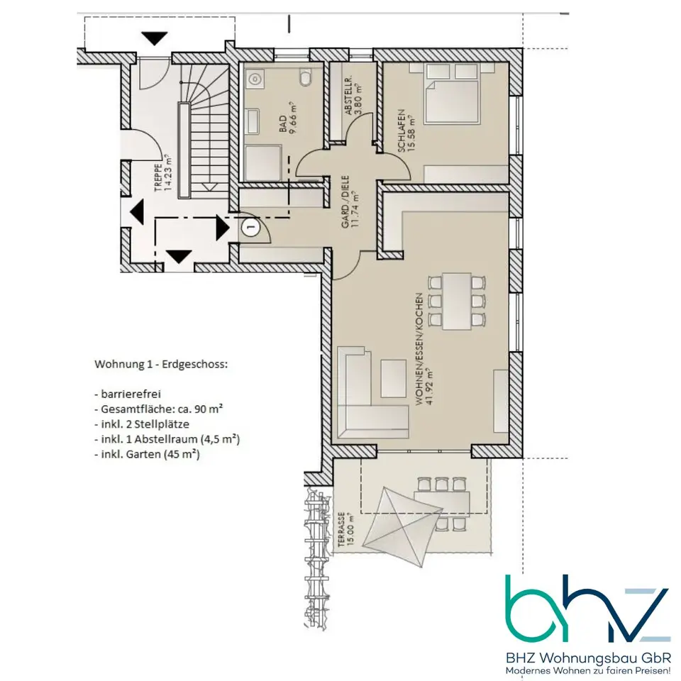 4 Zimmer Wohnung mit 98 m² in Cham – Bild 10