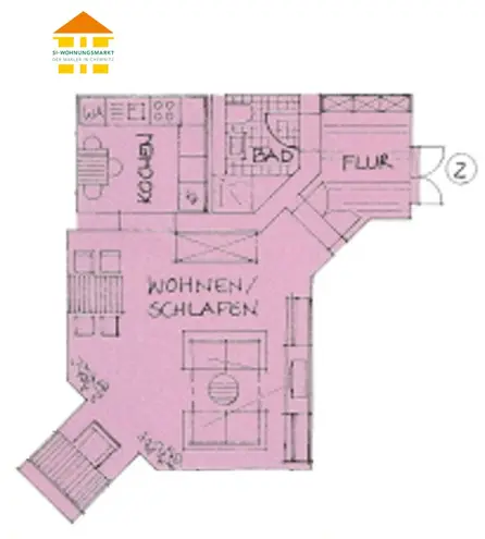 1 Zimmer Wohnung mit 47 m² in Chemnitz – Bild 3
