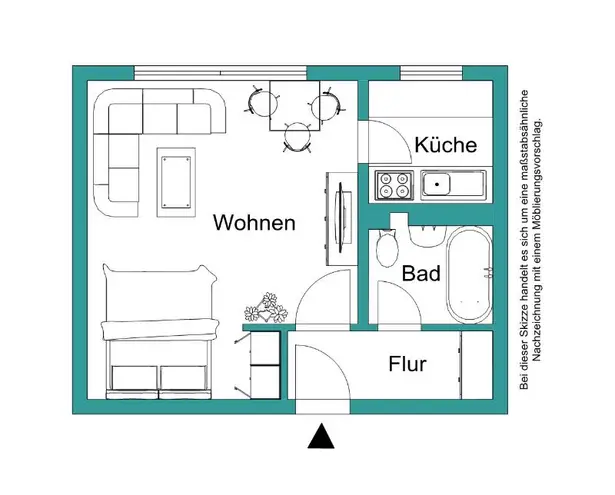 1 Zimmer Wohnung mit 37 m² in Marburg – Bild 5