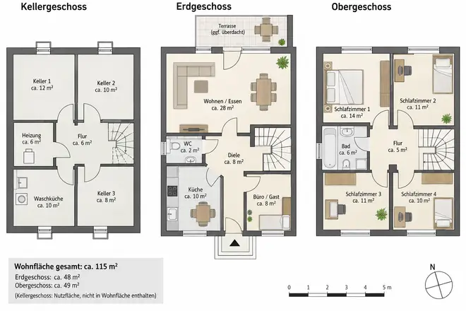 5 Zimmer Haus mit 115 m² in Frankfurt am Main – Bild 4