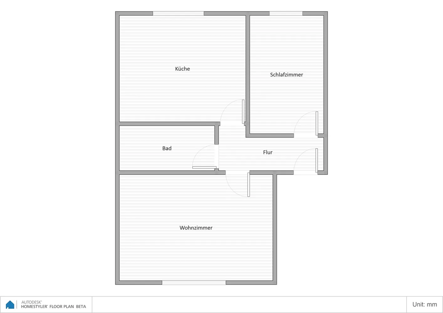 2 Zimmer Wohnung mit 54 m² in Oberhausen – Bild 1