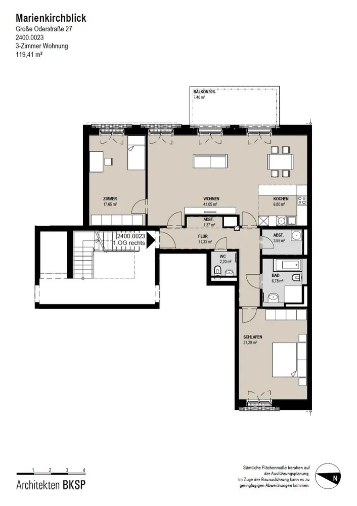 3 Zimmer Wohnung mit 119 m² in Frankfurt (Oder) – Bild 2