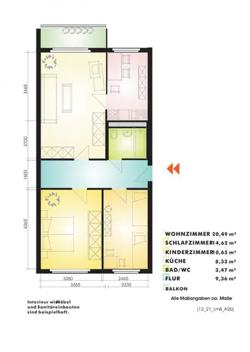 3 Zimmer Wohnung mit 68 m² in Leipzig – Bild 2