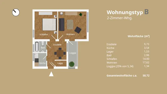 2 Zimmer Wohnung mit 51 m² in Mülheim an der Ruhr – Bild 5