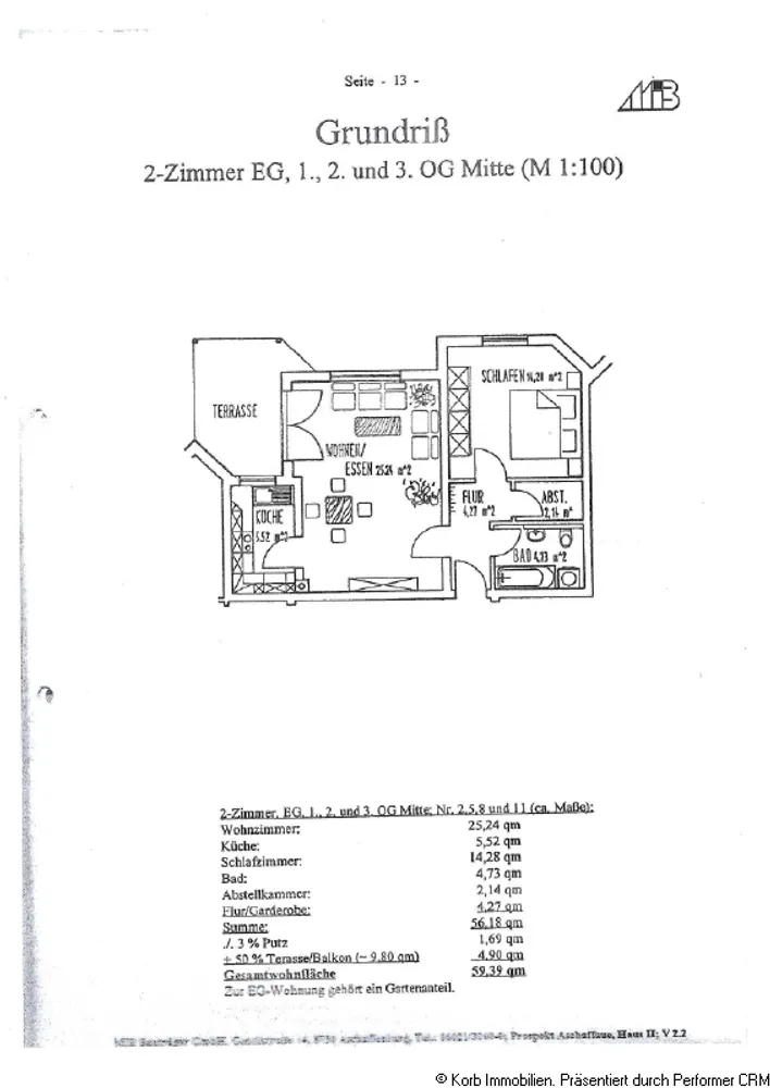 2 Zimmer Wohnung mit 60 m² in Aschaffenburg – Bild 9