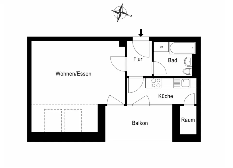 2 Zimmer Wohnung mit 41 m² in Weimar – Bild 5