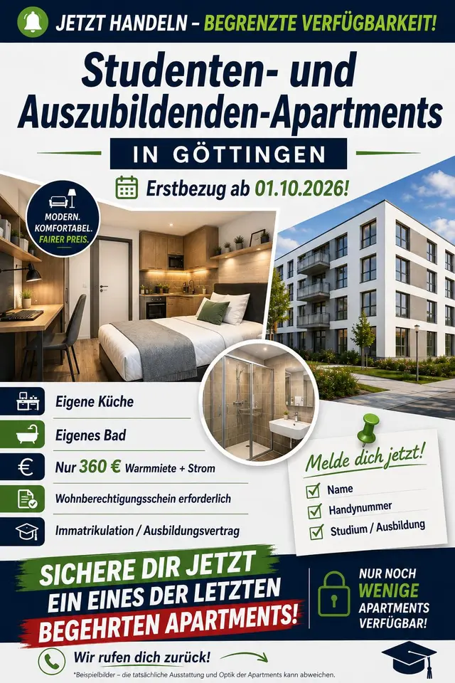 Studio mit 17 m² in Göttingen – Bild 10