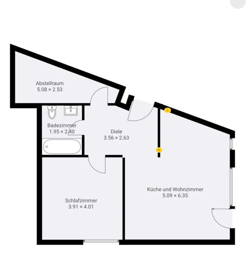 2 Zimmer Wohnung mit 56 m² in Rheinfelden – Bild 7