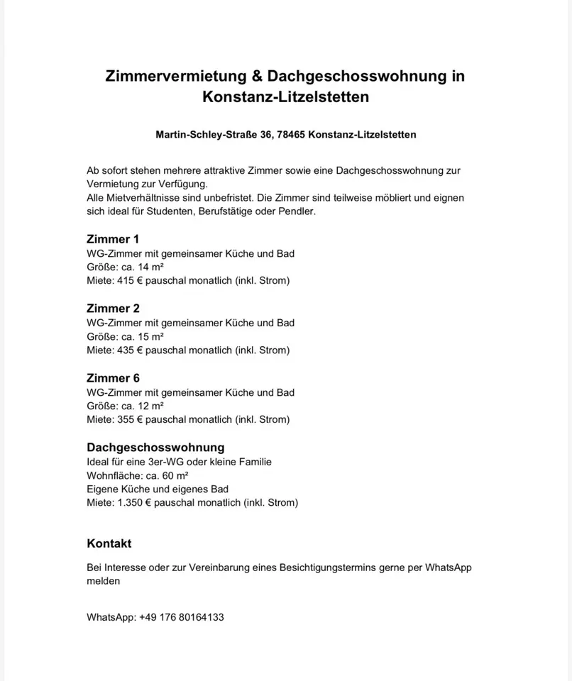 2 Zimmer Wohnung mit 15 m² in Friedrichshafen – Bild 9