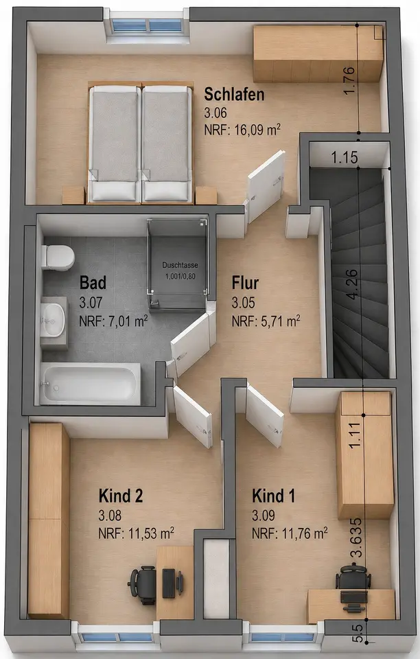 4 Zimmer Haus mit 105 m² in Neumünster – Bild 8