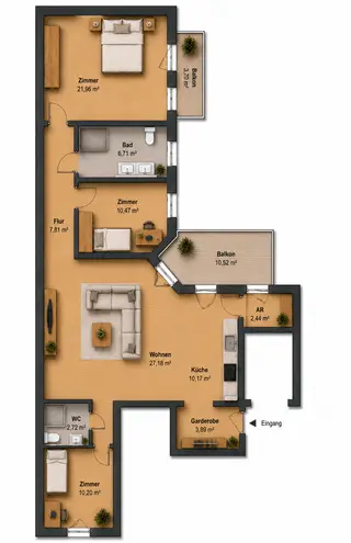 4 Zimmer Wohnung mit 114 m² in Halle (Saale) – Bild 11
