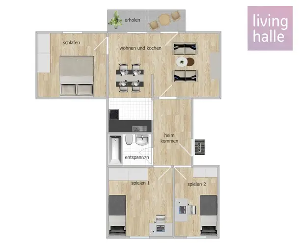 4 Zimmer Wohnung mit 70 m² in Halle (Saale) – Bild 9