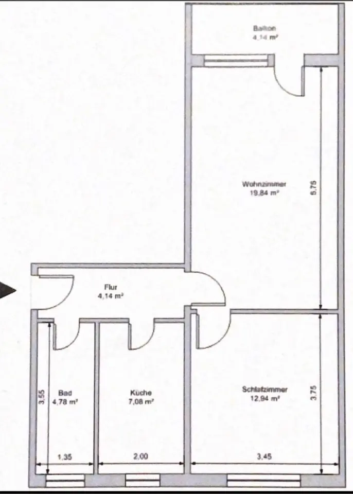 2 Zimmer Wohnung mit 51 m² in Greifswald – Bild 9