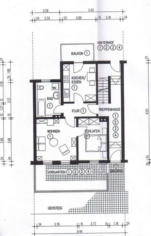 2 Zimmer Wohnung mit 47 m² in Jena – Bild 4