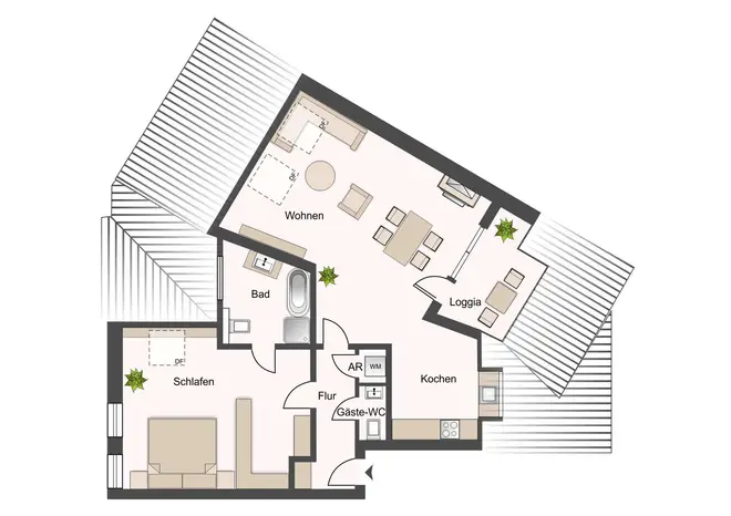 2 Zimmer Wohnung mit 82 m² in Leipzig – Bild 4