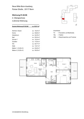 3 Zimmer Wohnung mit 93 m² in Bonn – Bild 11
