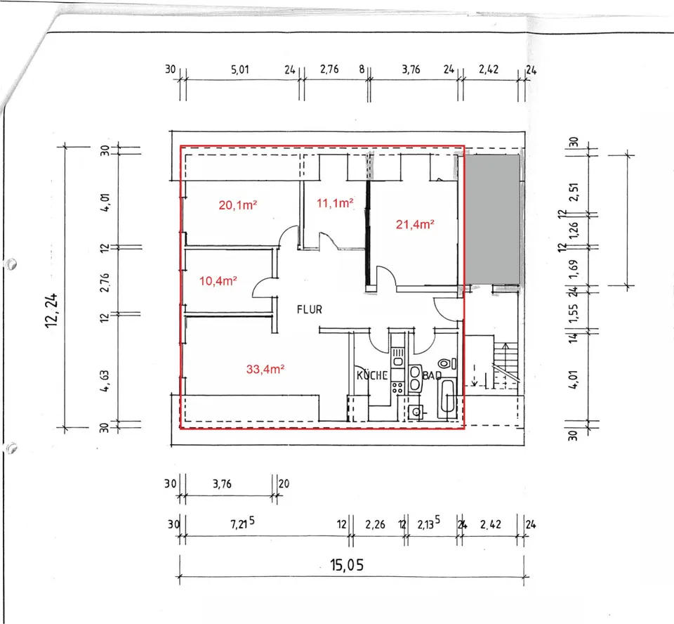 WG-Zimmer mit 33 m² in Offenburg – Bild 9