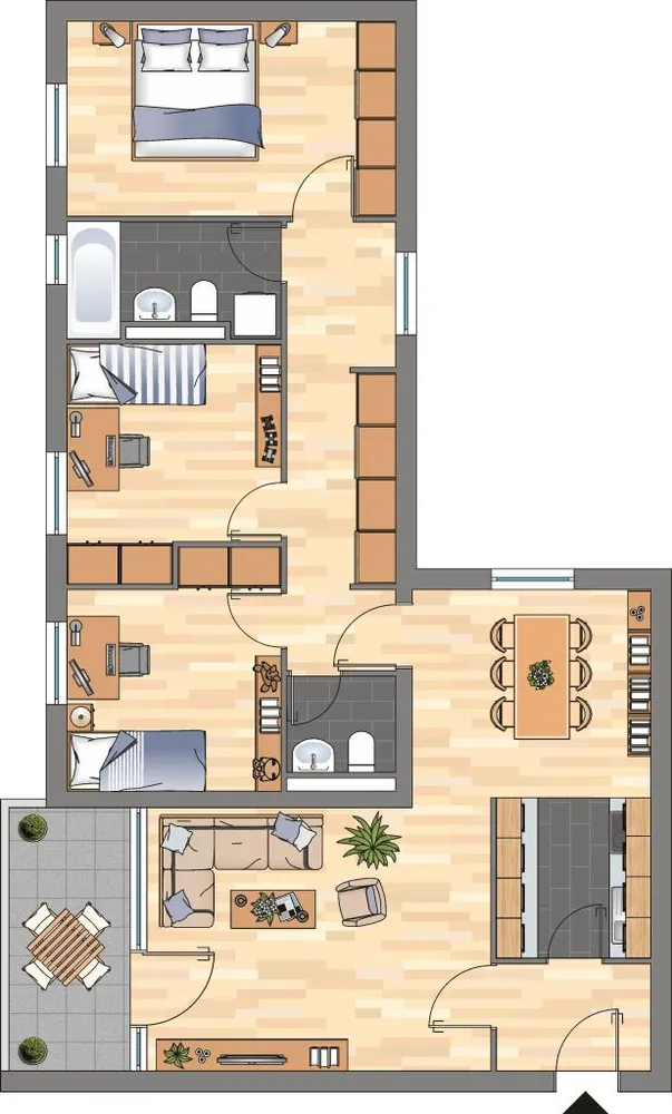 4 Zimmer Wohnung mit 95 m² in Wuppertal – Bild 2