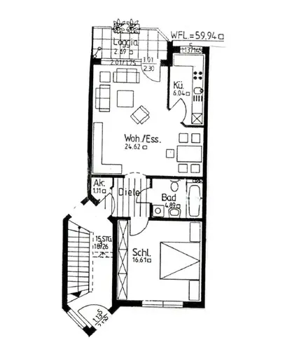 3 Zimmer Wohnung mit 60 m² in Duisburg – Bild 3