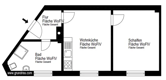 1 Zimmer Wohnung mit 38 m² in Wuppertal – Bild 9