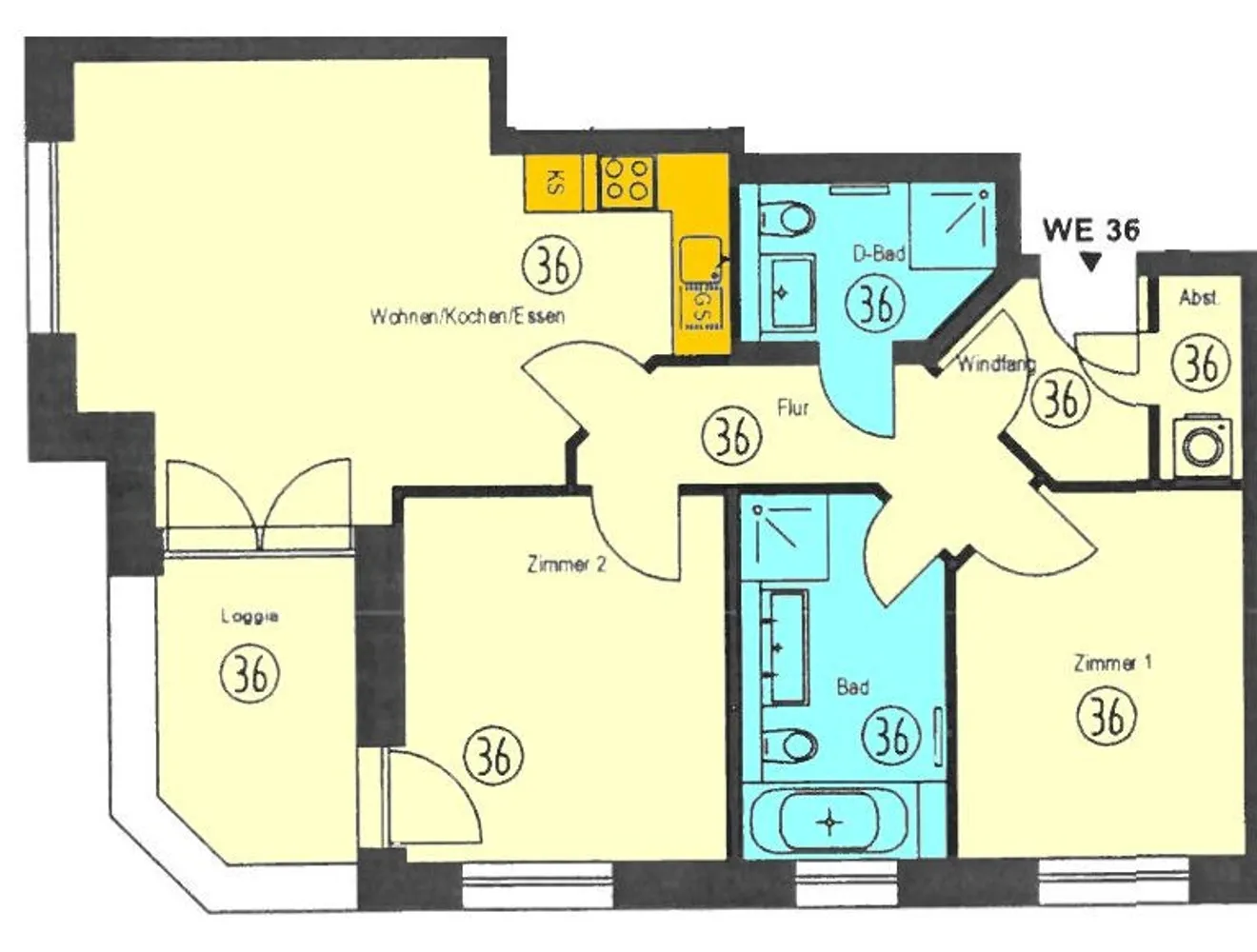 3 Zimmer Wohnung mit 76 m² in Chemnitz – Bild 11
