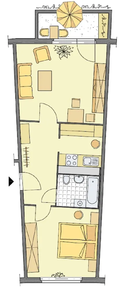 2 Zimmer Wohnung mit 47 m² in Gera – Bild 3