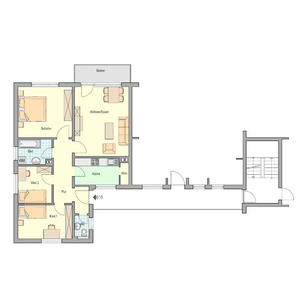 4 Zimmer Wohnung mit 75 m² in Siegen – Bild 4