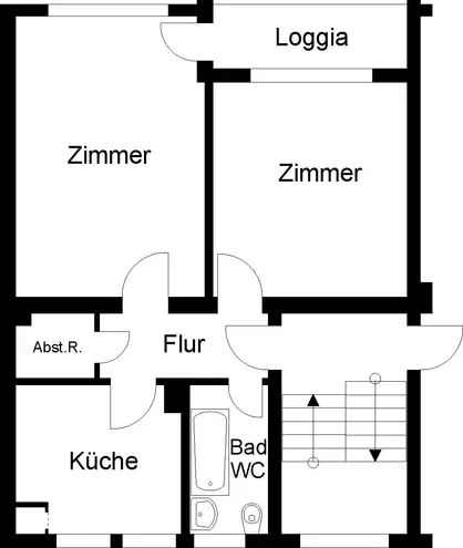 2 Zimmer Wohnung mit 55 m² in Braunschweig – Bild 3