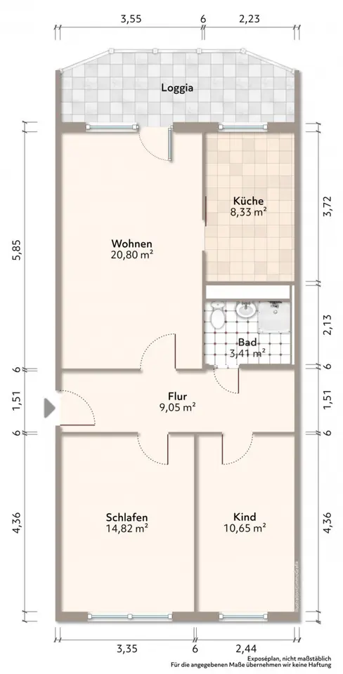 3 Zimmer Wohnung mit 69 m² in Bautzen – Bild 4