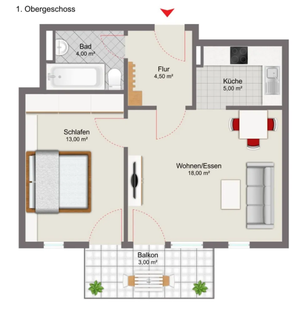 2 Zimmer Wohnung mit 47 m² in Ingolstadt – Bild 4