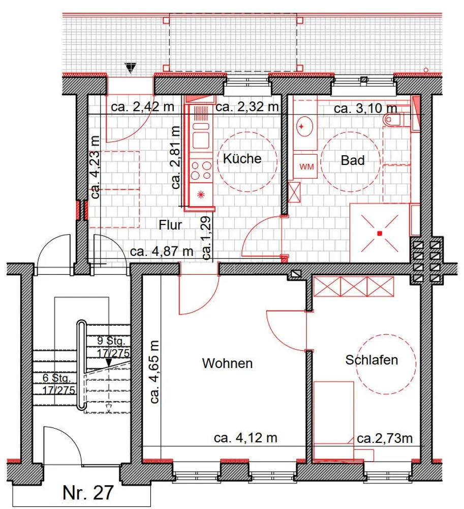 2 Zimmer Wohnung mit 65 m² in Cottbus – Bild 2
