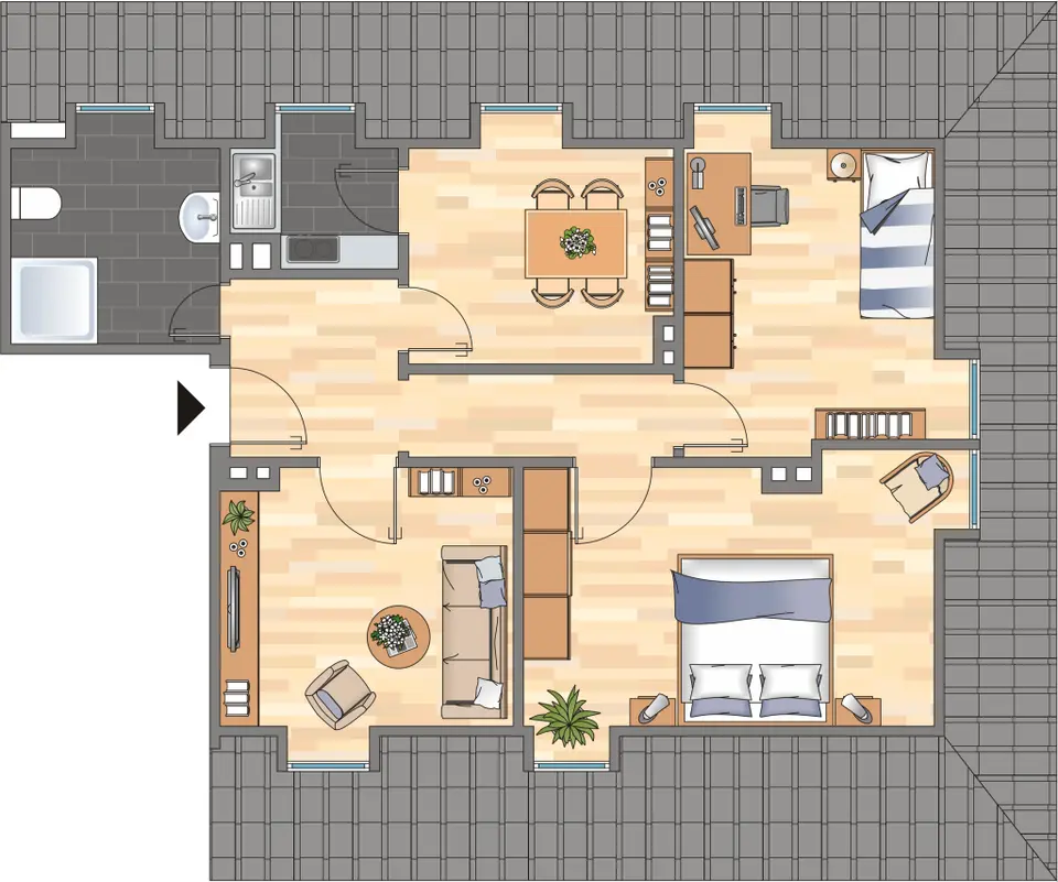 3 Zimmer Wohnung mit 55 m² in Wilhelmshaven – Bild 5