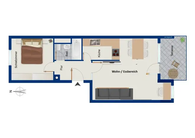 2 Zimmer Wohnung mit 51 m² in Ingolstadt – Bild 1